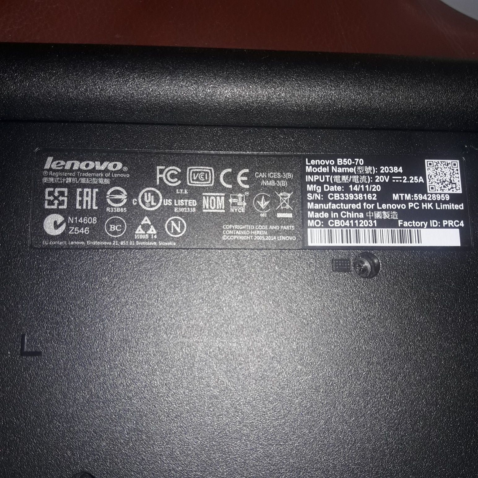 Laptop LENOVO B50-80,stare exceptionala