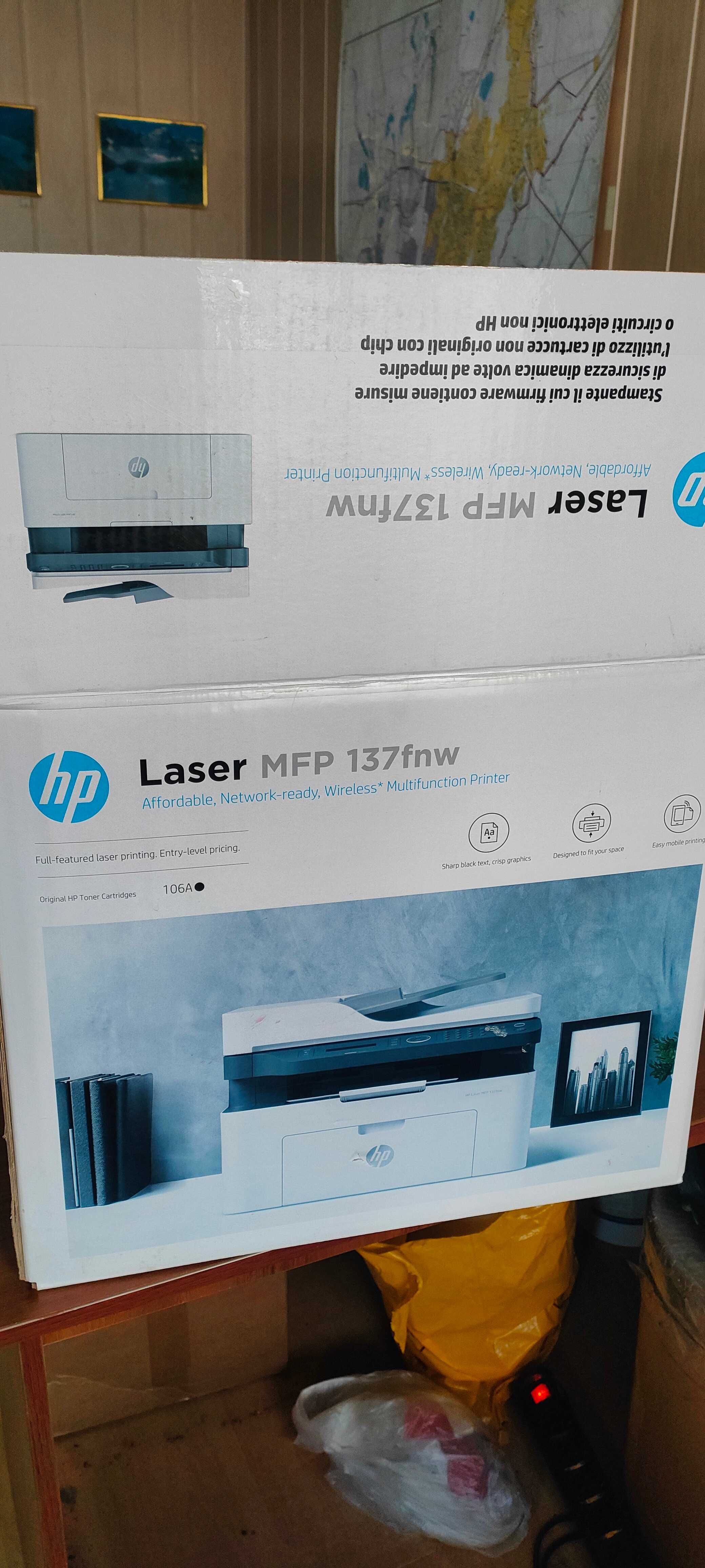 Б/у принтер HP Laser MFP 137fnw