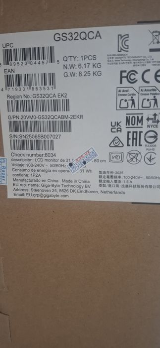 Продам новые мониторы игровые 32 "2К.