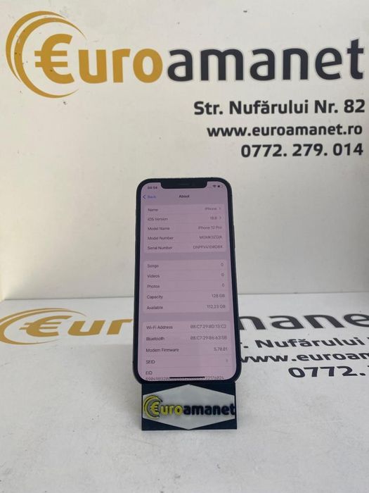 Telefon mobil Apple iPhone 12 Pro, 128GB, Baterie 80% -N2-