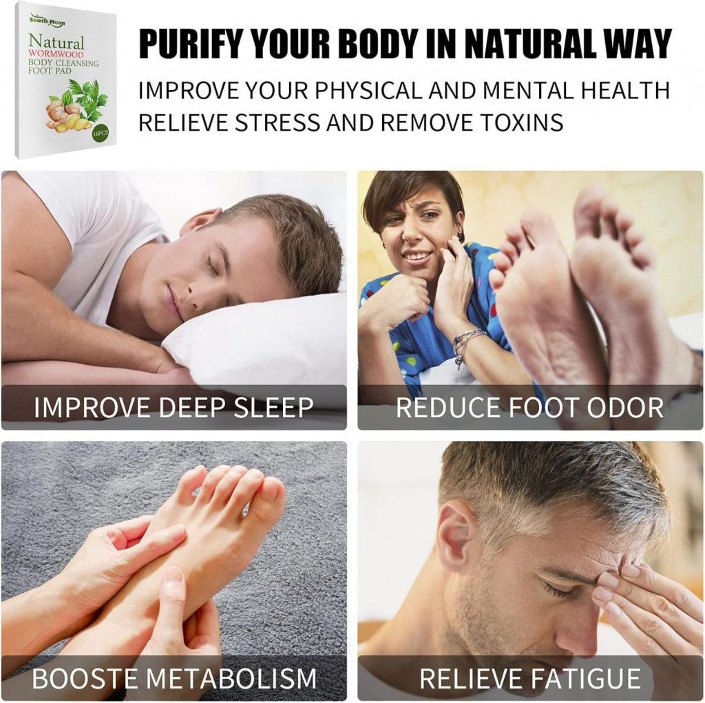 Детокс лепенки за крака с пелин и джинджифил – Natural Wormwood Body C