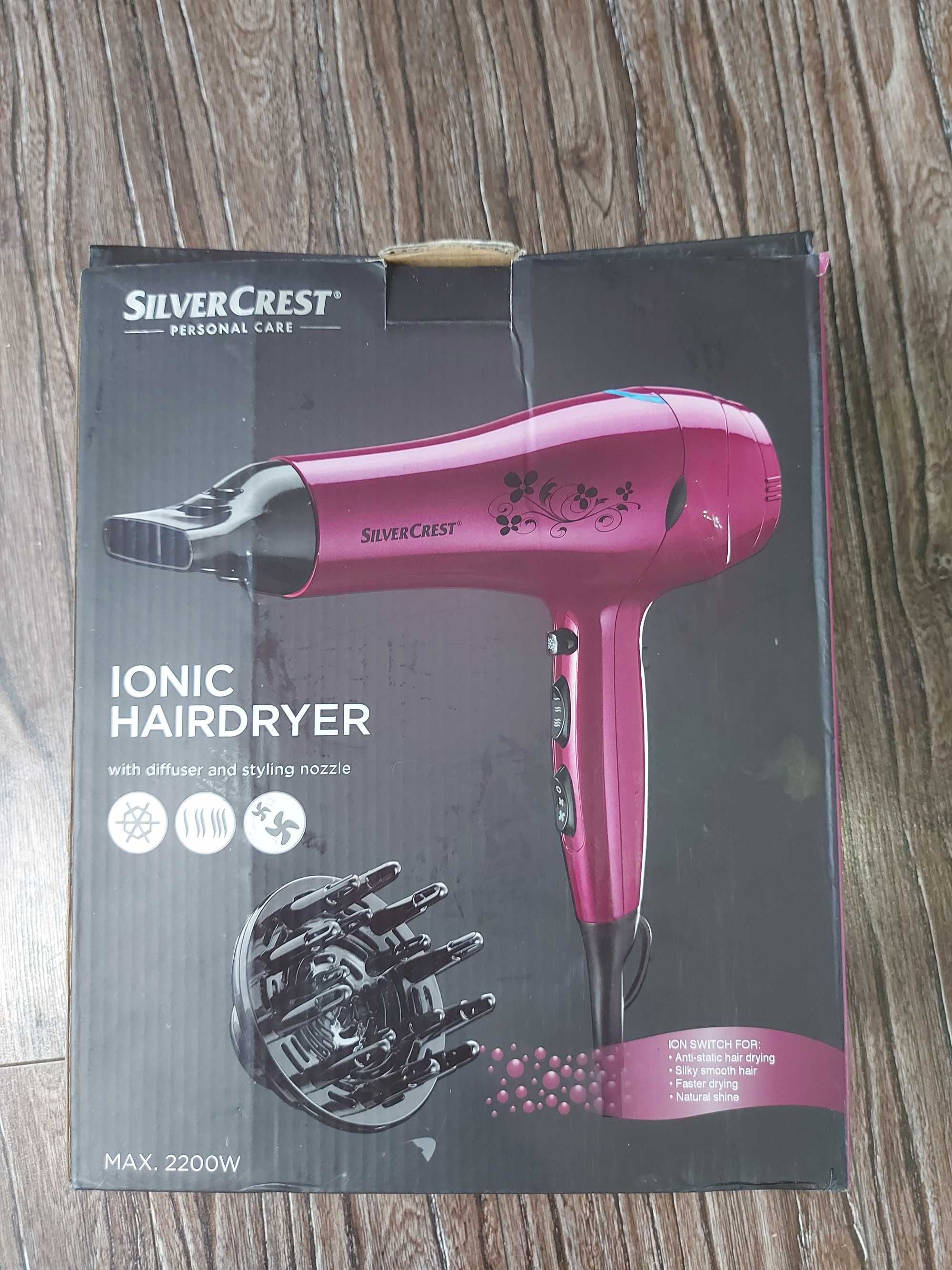 Сешоар SilverCrest SHTR 2200 E3 – Чисто нов, йонна технология, 2200W