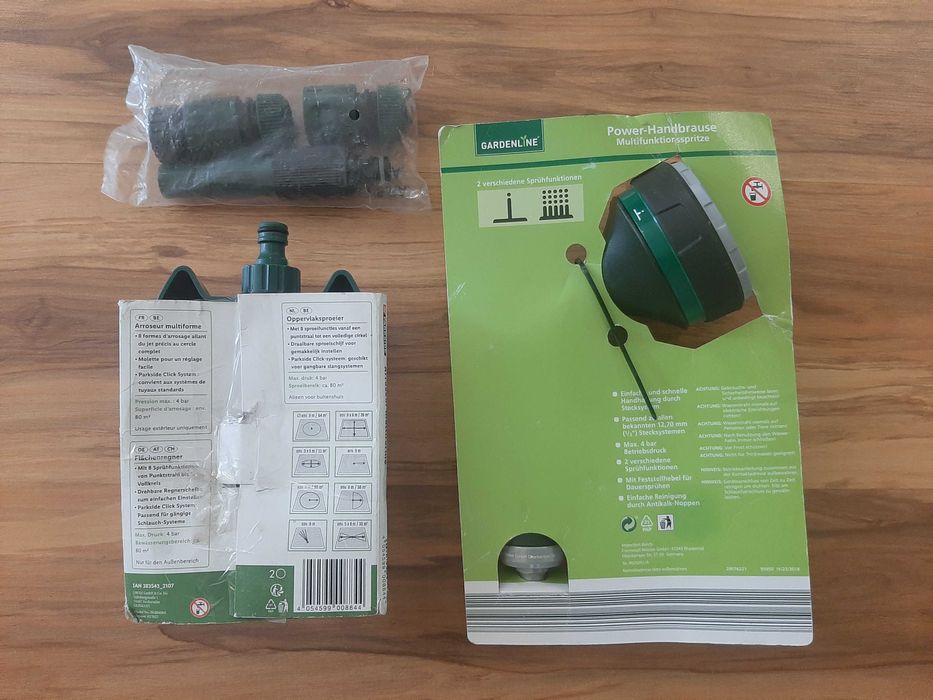 Aspersor+pistol stropit+accesorii furtun udare gradina PARKSIDE-5 lei