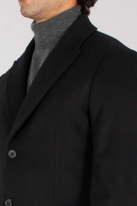 Palton slim 48 M 50 L de lux PAUL lana si casmir albastru navy