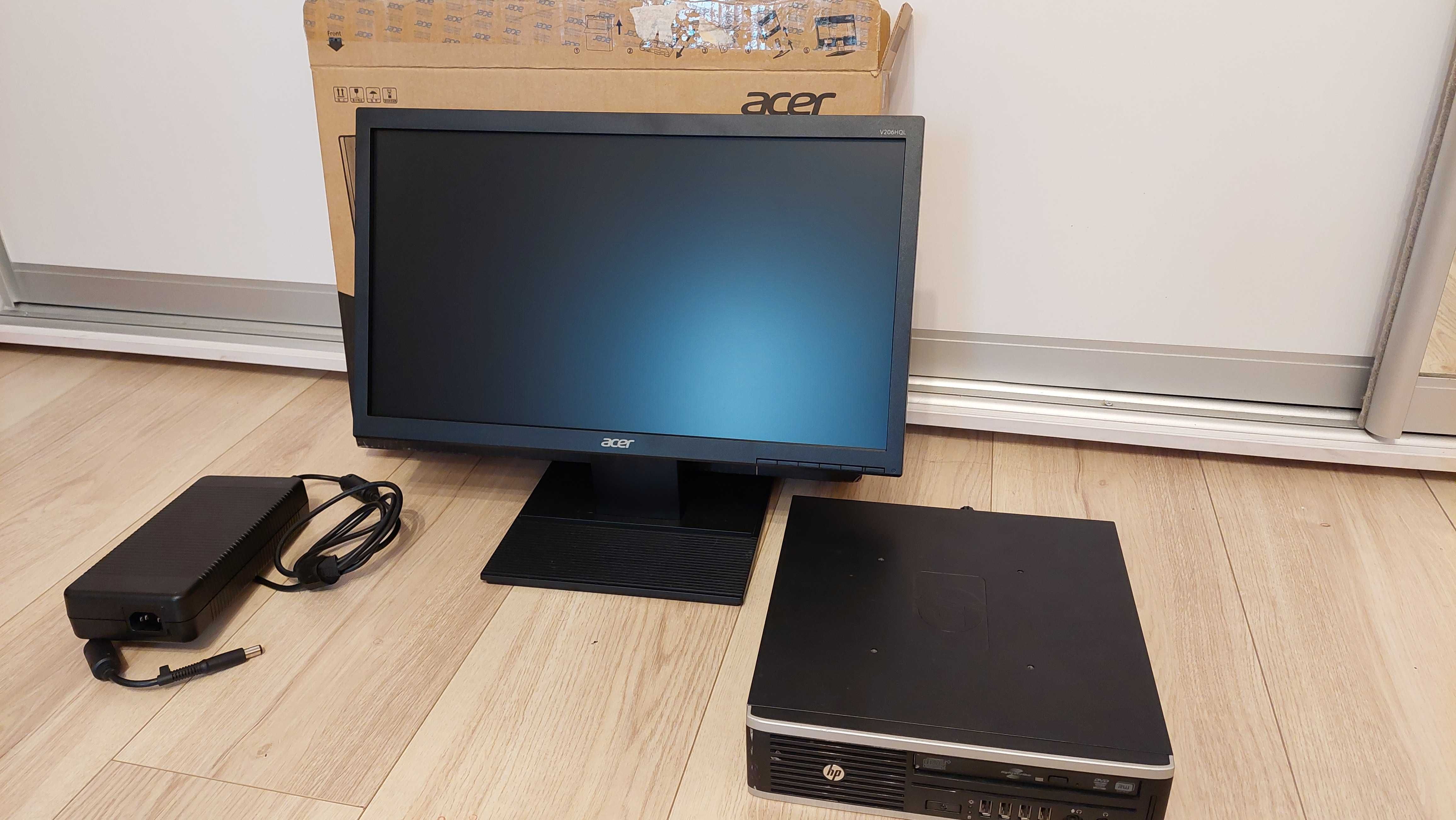 Sistem HP Elite 8200 Ultraslim I5 2500, 8 Gb, 500 GB, monitor 20'' nou