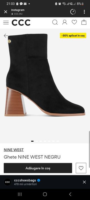 Botine negre Ccc