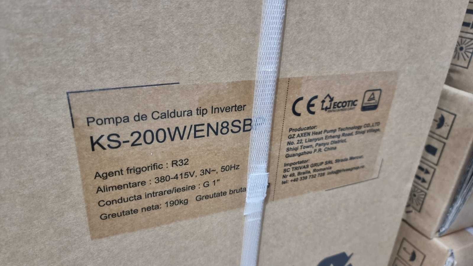 Термопомпа Axen KS-200W/ENS8BP 20 KW директен вносител