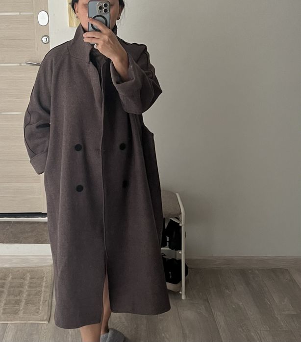Длинное женское пальто (Турция), oversize