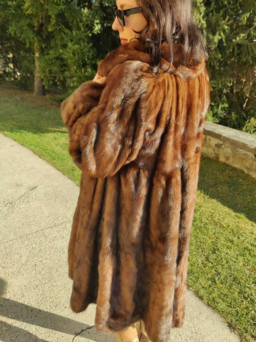 Haina de Blana Naturala Samur / Zibelina XL 2XL - 3XL Lunga Nr 36