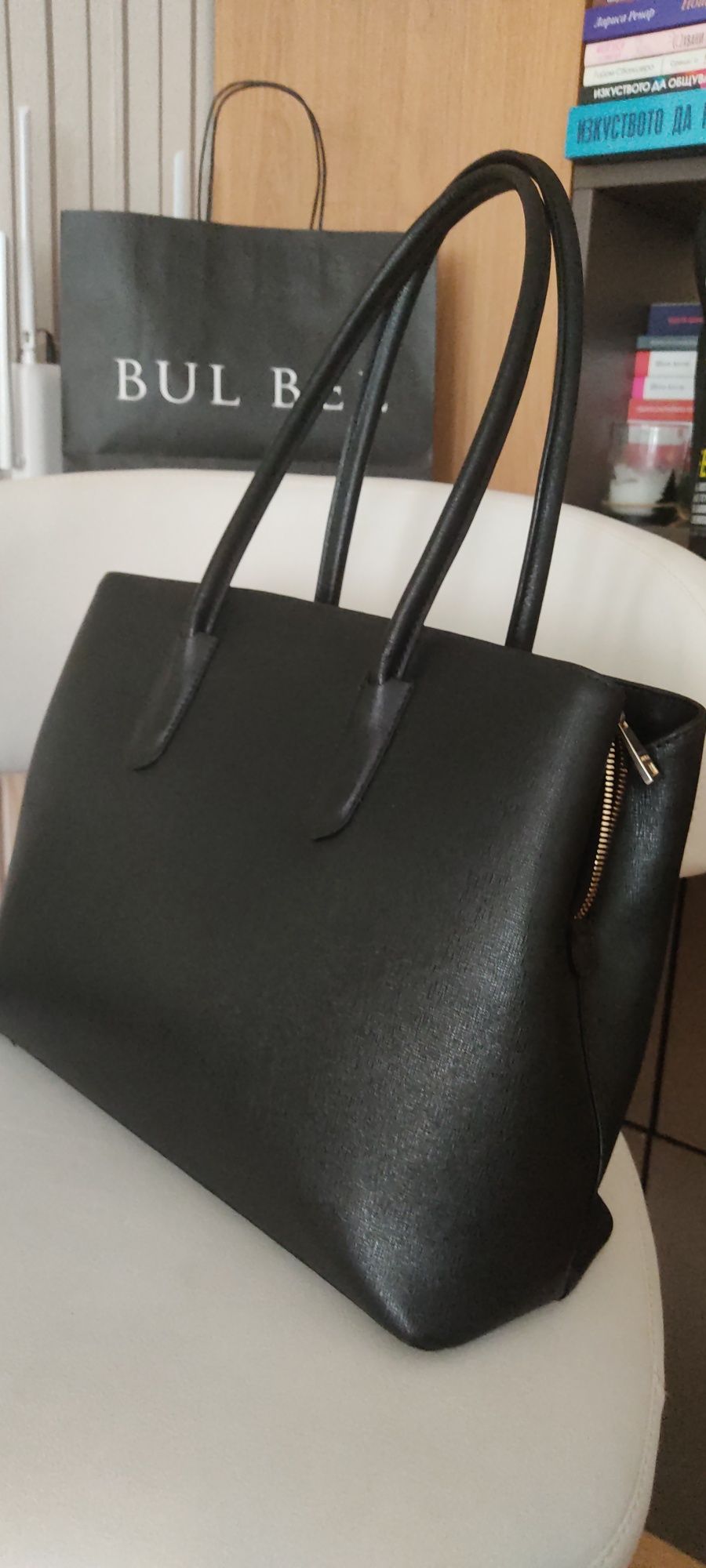 Чанта Furla, черна