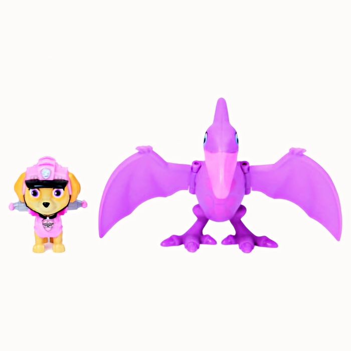 Set figurine Patrula catelusilor - catelusa Skye si dinozaur Pterozaur