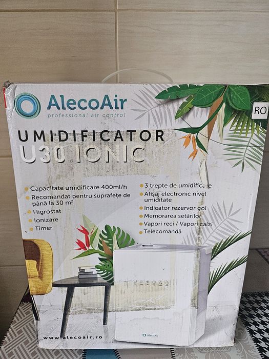 Umidificator cu ultrasunete AlecoAir U30 IONIC