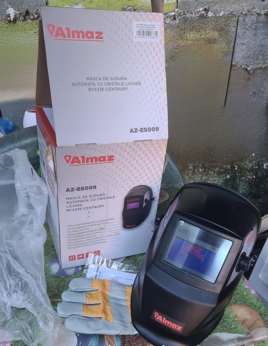Mască sudură ALMAZ automată cu cristale lichide + mănuși CADOU