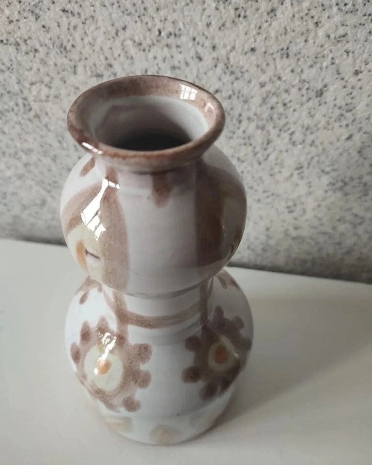 Керамична ваза-ръчна изроботка от 60те год