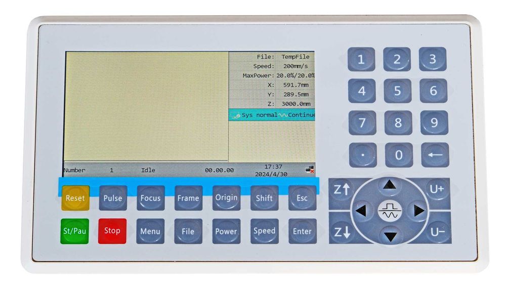 CO2 лазер за гравиране и рязане 60W, 40x60 см, Ruida 6445 (CL6040T)