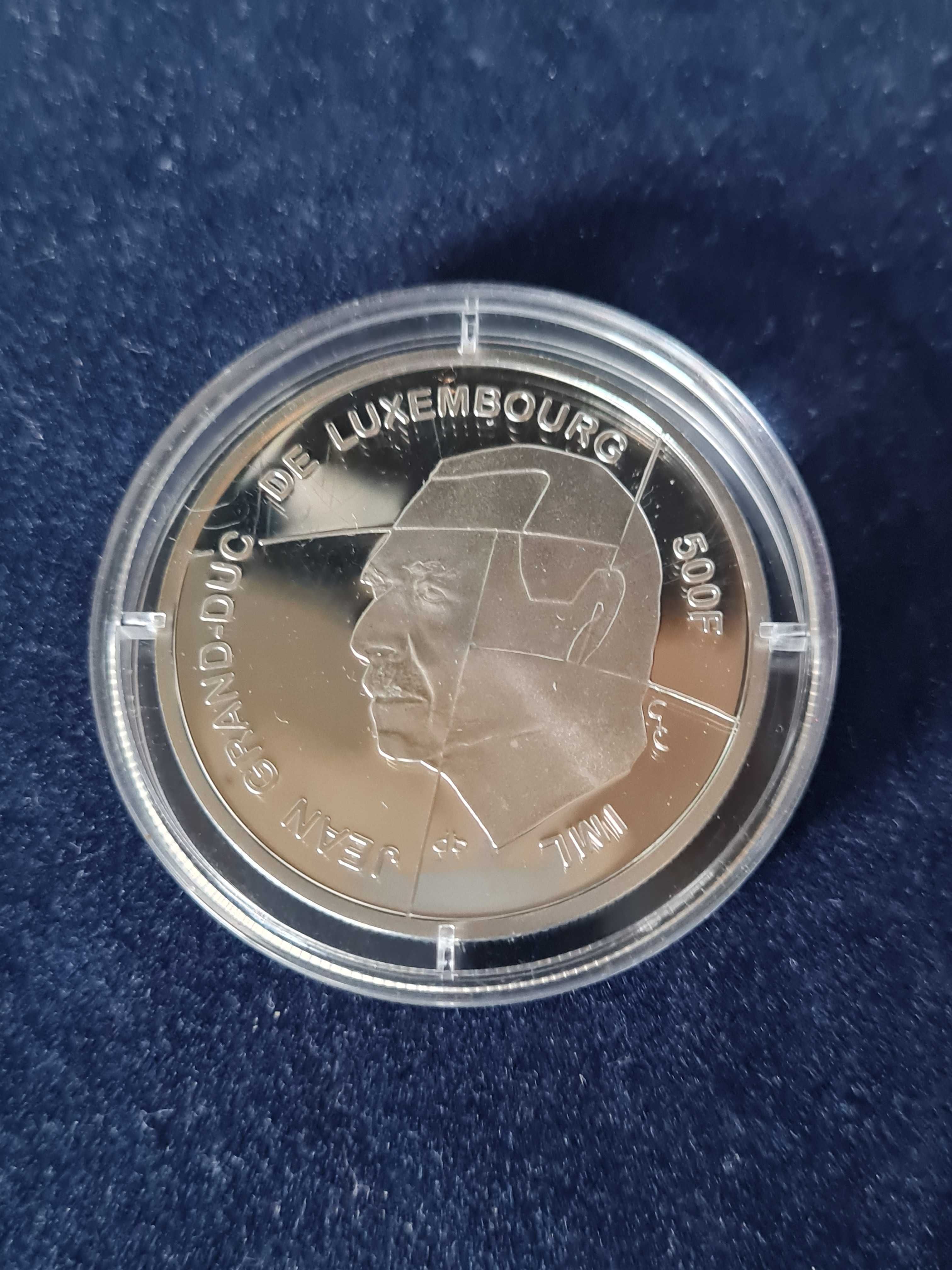 Сребърна монета 500 франка 1998 г.