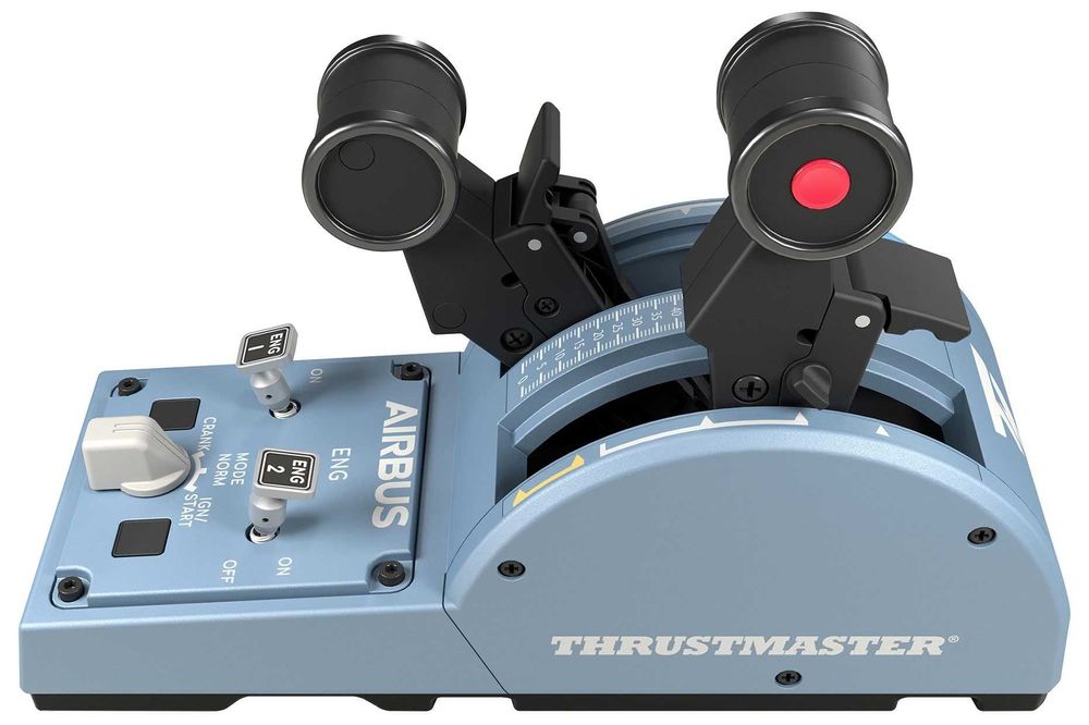 Комплект Thrustmaster - TCA Officer Airbus Edition, PC, син