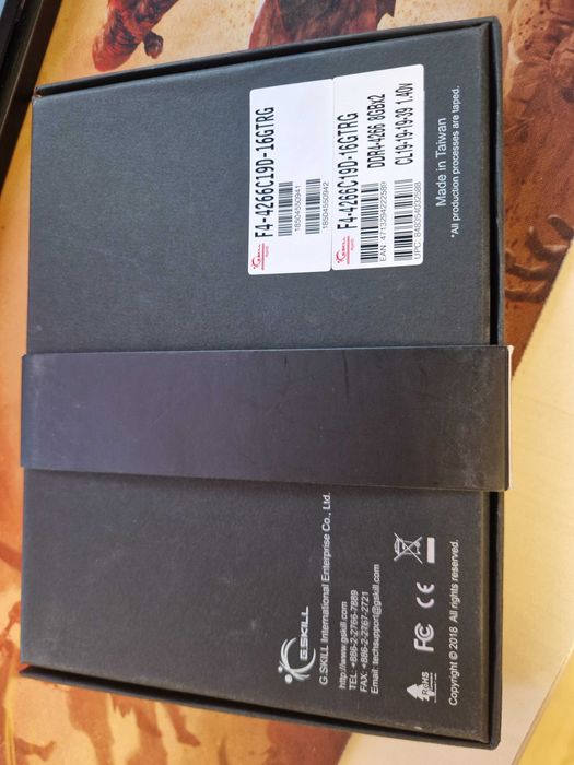 Trident Z Royal
DDR4-4266 CL19-19-19-39 1.40V
16GB (2x8GB)