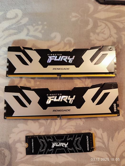 Рам памет 32GB DDR5 6000 Kingston  + SSD 2TB NVME Kingston - Гаранция