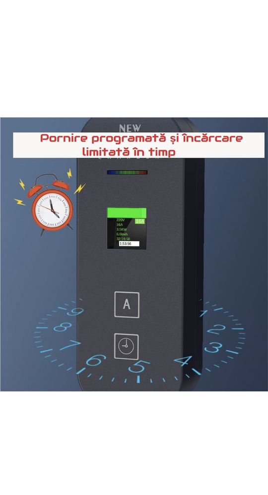 Statie de incarcare portabila pentru autovehicule electrice 8A-16A