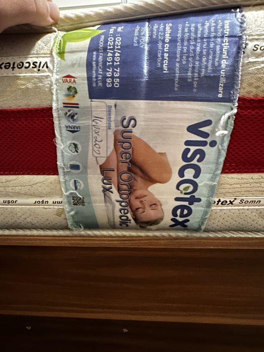 Vand saltea si somiera 160x200 oferta Black Friday doar azi