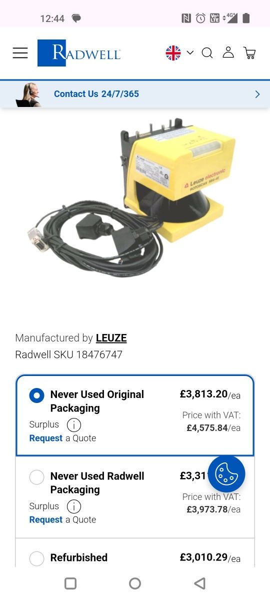 Scaner laser electronic de securitate LEUZE ROTOSCAN RS4-4