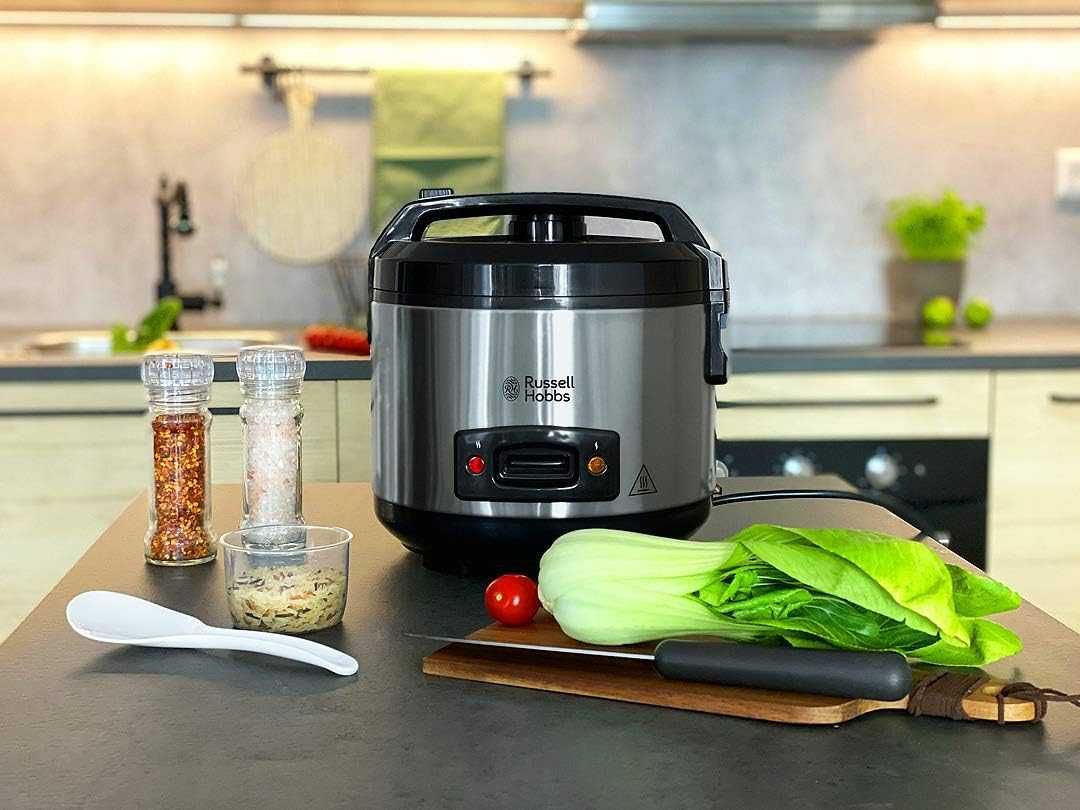 Нов Уред за Готвене на Пара Оризоварка RUSSELL HOBBS 1.3л 500 W, 2,8кг