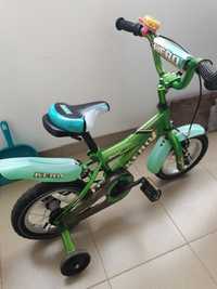 Bicicleta copii verde KERO roti 12