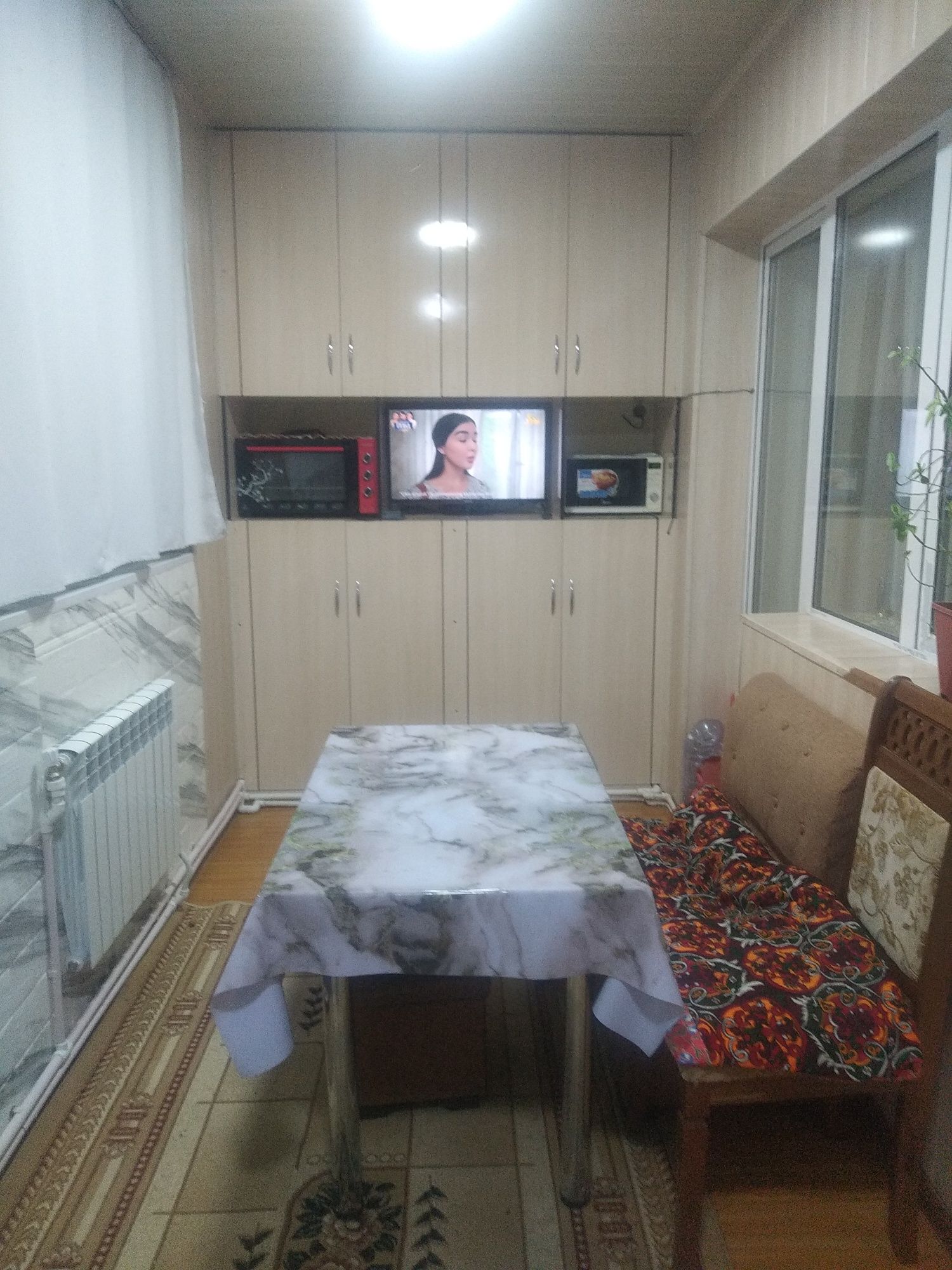 Продается 3-х ком.кв. в г.Янгиюля мас.Заря 3-этаж. Дом 4-х этажный,.