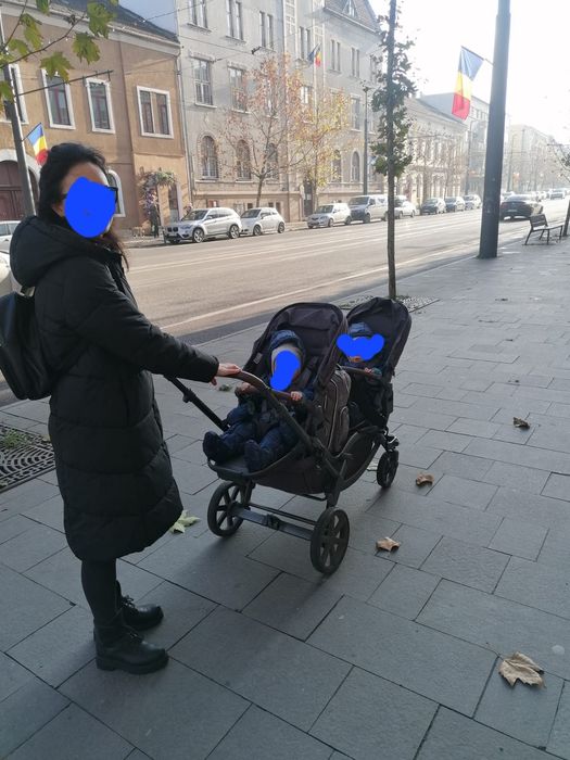 Carucior gemeni Abc Design Zoom +Scoici Maxi Cosi Citi