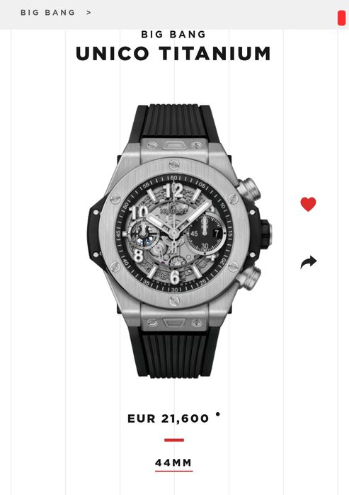 HUBLOT Big Bang Unico Titanium