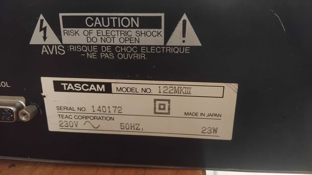 Tascam 122 MkIII-прочетете описанието