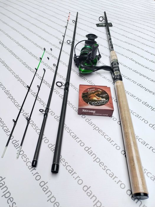 SET FEEDER PRO FL Lanseta FALCONS 3m 180gr cu Mulineta SP4000 SI FIR