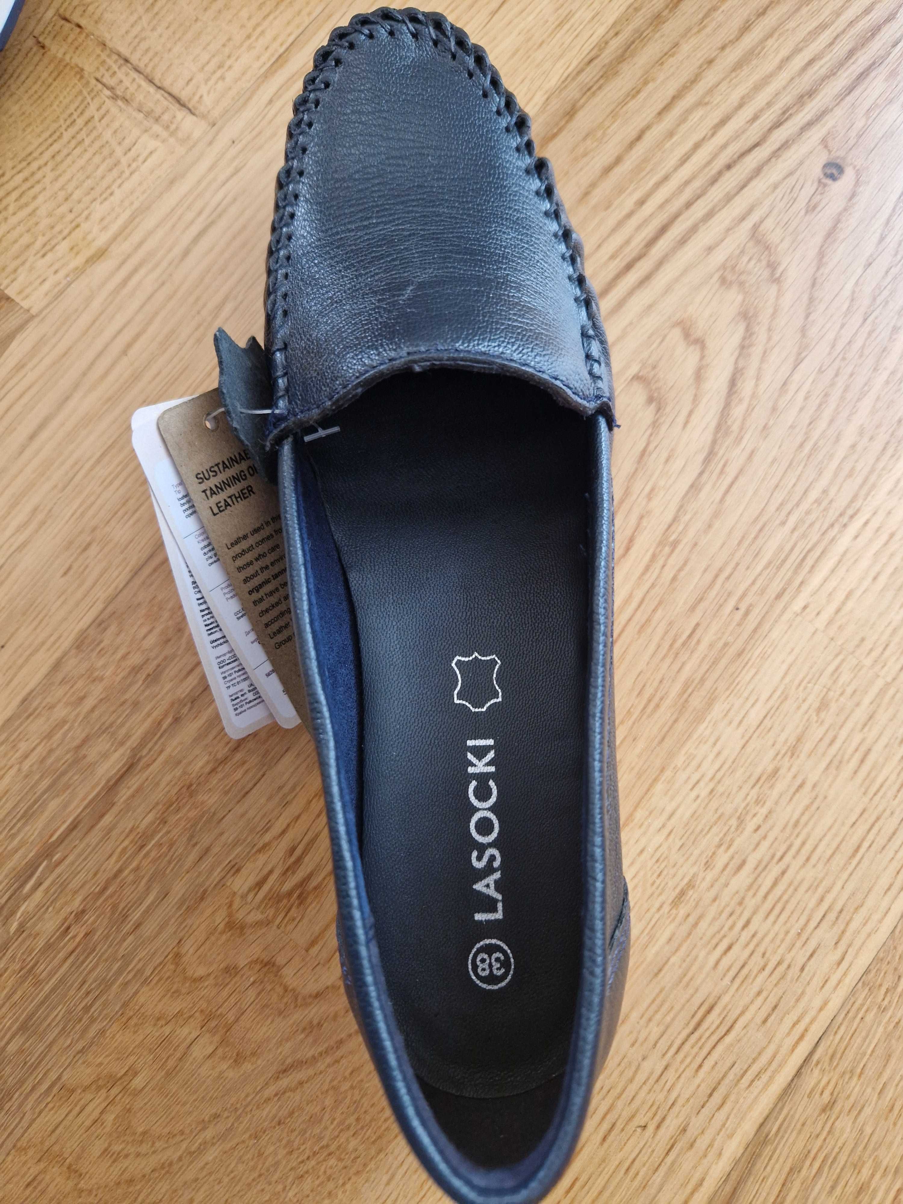 Нови дамски обувки Lasocki, ест. кожа, 38  р-р, ест. кожа