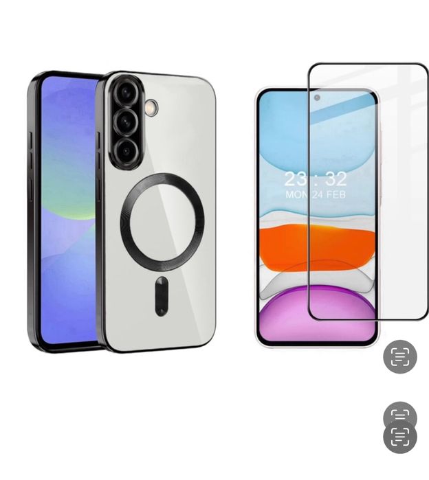 Samsung A07/A17/A16/A26/A36/A56 Husa Magnetica + Folie Sticla Esd