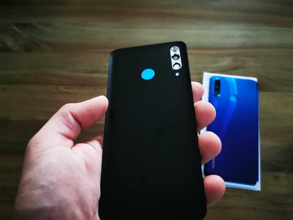 Capac spate cu lentile camere Huawei P30 lite carcasa sticla