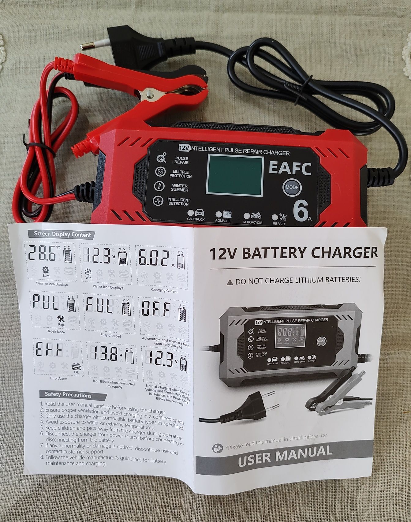 Зарядно 12V/6A-100Ah и 12V/10A 24V/5A-180Ah