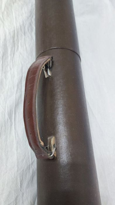 Тубус кожаный для чертежей.