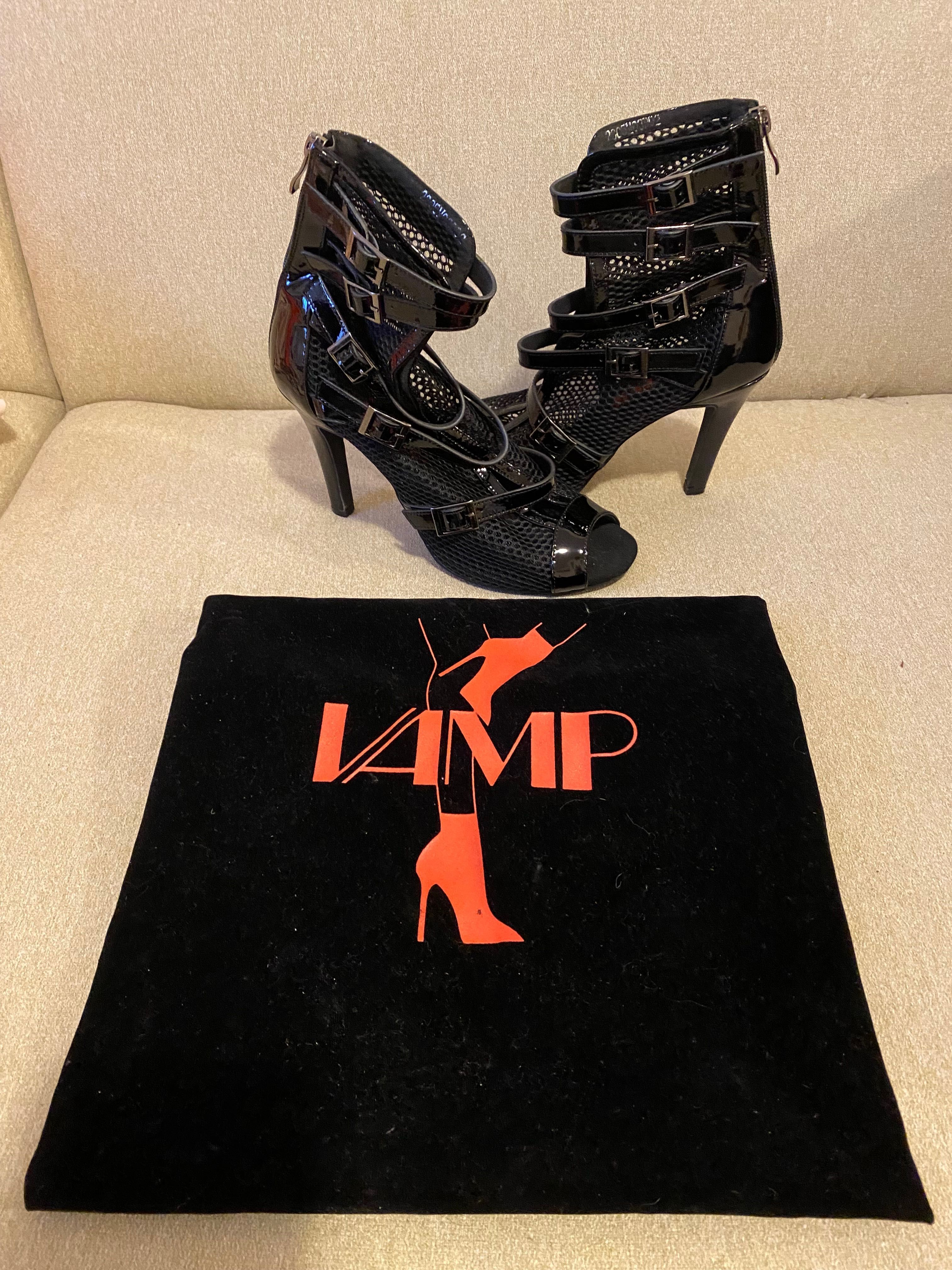 VAMP Vertigo Heels, черни танцуващи токчета, размер 39