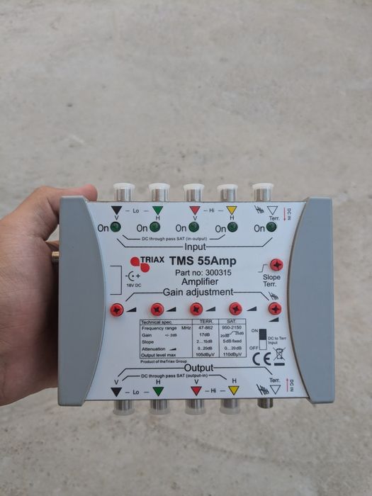 Усилитель тв антенны TRIAX TMS 55Amp