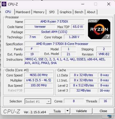 Дънна платка MPG B550 GAMING PLUS, процесор Ryzen 7 5700x и 32GB RAM