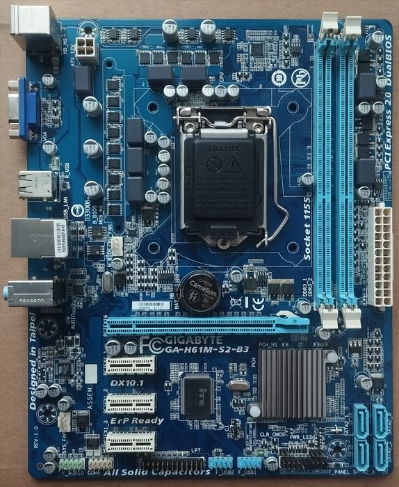 Материнская Плата Gigabyte GA-H61M-S2-B3 (rev. 1.0) LGA1155