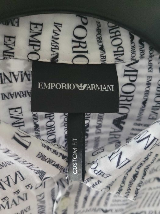 Camasa Emporio Armani 100% bumbac inscriptionata