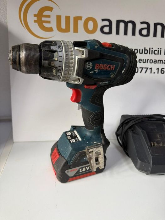 Masina de gaurit si insurubat BOSCH GSR 18 V-EC, Li-Ion, -G-