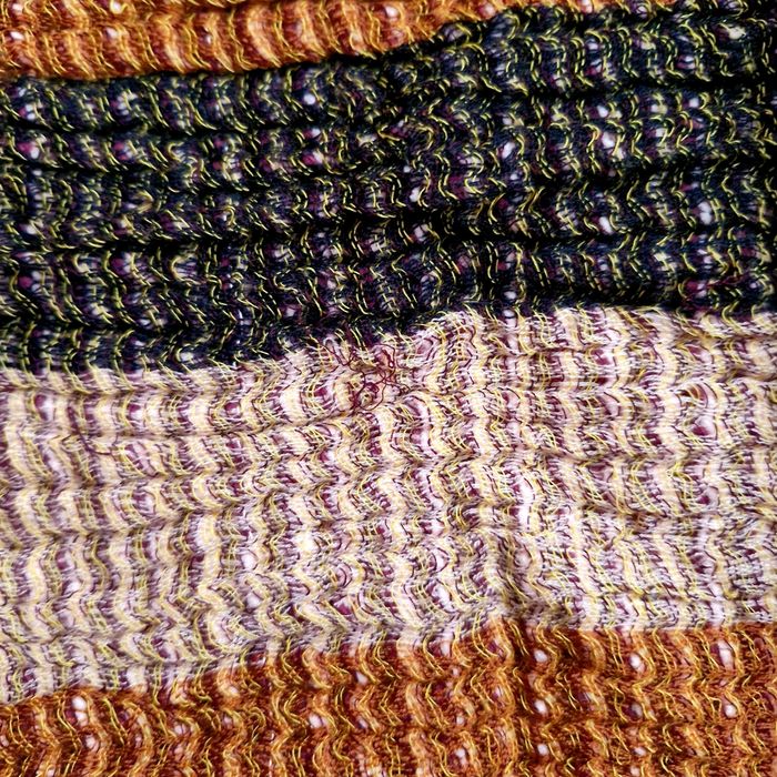 Fular multicolor din lână, bumbac și vâscoză – COS