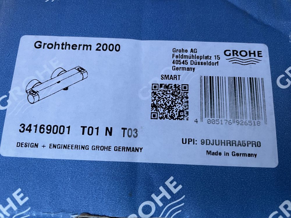 Термо Смесител за душ Grohe Grohtherm 2000