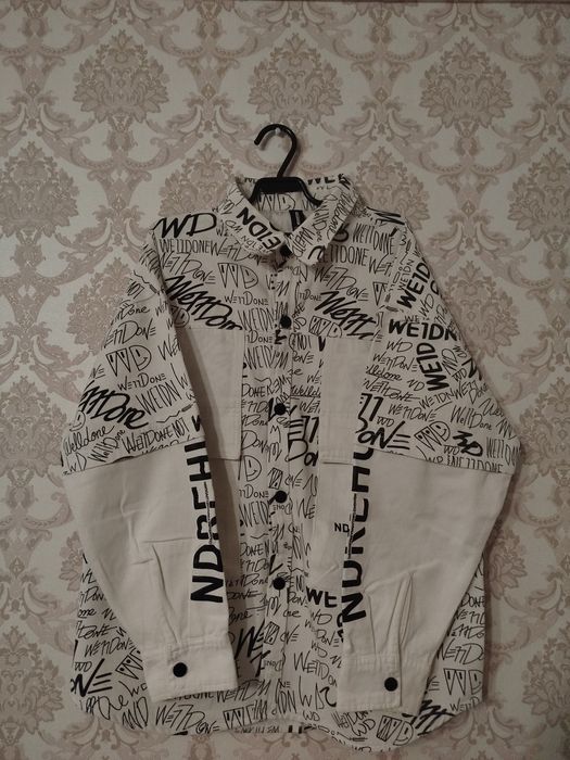 oversize рубашек с принтом