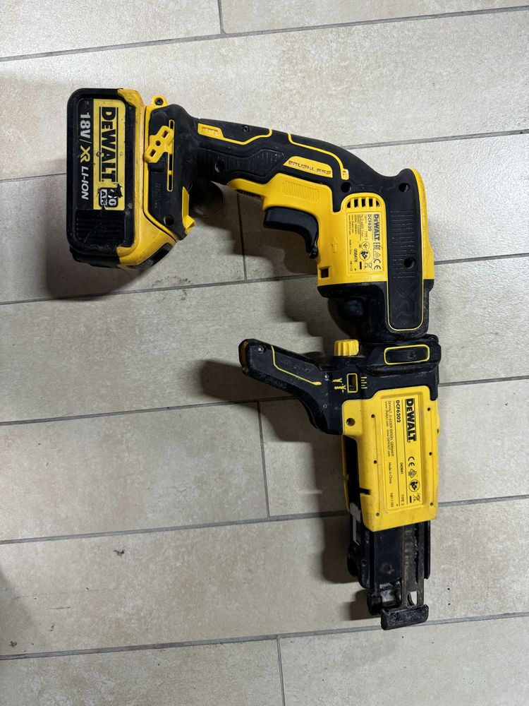 Masina de insurubat cu acumulatori pentru gips-carton DeWalt DCF62