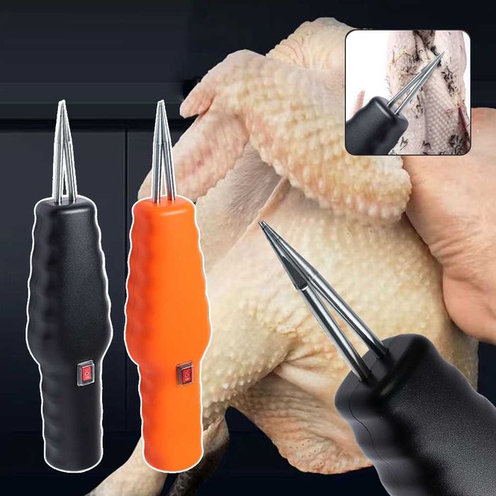 Smulgator electric de pasari, pui, rate, gaste, Portocaliu