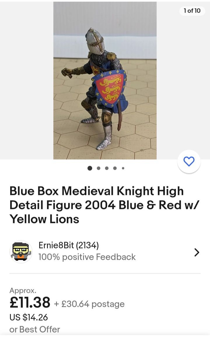 Cavaler medieval Blue Box 9,5 cm